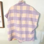 Anthropologie Anderson & Lauth  Periwinkle Cream Plaid Gingham Capelet Vest Photo 6