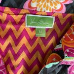 Vera Bradley  Ziggy Zinnia Floral Paisley Chevron Button-Down Shirt Photo 3