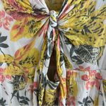Free People Part Time Lover Floral Tie Front Dress Boho Romantic Floral Feminine Photo 4