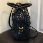 Marc Jacobs Italian Leather Satchel Top Handles Grommet Leather Accent Adj Strap Photo 3