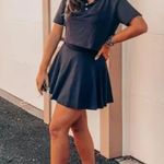 Fabletics NWT Classic Navy Boxy Short Sleeve Polo Shirt Size Large Photo 3