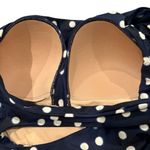 Summersalt Bow Shoulder Sidestroke One Piece Swimsuit Polkadot Navy, Sz 12 Photo 9