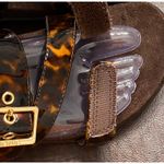 Vionic Skylar Tortoiseshell Brown Adjustable Orthotic Slide Sandals Size 7 Photo 3