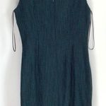 Banana Republic Green Tweed V Neck Sheath Dress Photo 1