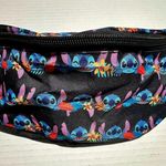 Disney Stitch Black Fanny Pack Pouch Animated Character Cute Fun Travel Walk New Photo 1