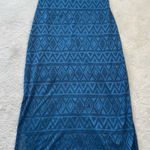 Daisy Fuentes  Blue Sleeveless Maxi Summer Cotton Blend Dress Size M Photo 6