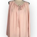 Amanda Uprichard  Katherine Maternity Top Women's L/XL Pink Long Sleeve RTR Photo 2