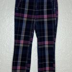 Anthropologie Women's Alicia Plaid Moto Corduroy Zip High Waist Pants Size 27 Photo 0