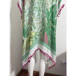 Shiraleah  Women’s Floral Viscose Beach Cover-Up with Pom-Pom Trim Photo 8