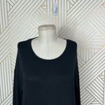 Aritzia Wilfred Free Black Jersey Knit Long Sleeve Dress Size Small Photo 4