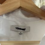 Madewell  Oversized Button-Up Shirt Cotton‎ Relaxed Fit Eyelet White NWT Size XS Photo 3