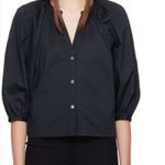 STAUD  Black Dill Blouse Size XS Photo 0