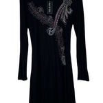 NWT Yak & Yeti Mini Dress Womens M Black Asymmetric Long Sleeve Y2K Grunge Boho Size M Photo 0