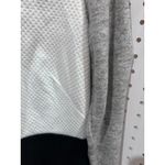 Loft Black White Textured Knit Sweater Dress Women's Size 12 Long Sleeve Photo 5