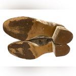 Madewell  walker chelsea Velvet slip on Ankle block heeled Boots silver bootie 7 Photo 6