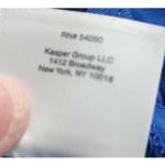 Anne Klein  Sleeveless V Neck Pleated Royal Blue Top Women's Size L Photo 10