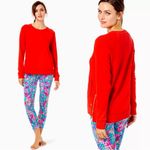 Lilly Pulitzer  Luxletic Beach Comber Pullover ruby red XS NWT! Photo 1