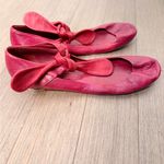 Chloé Chloe red leather ballet shoes size 39 Photo 4