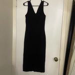 Dolce & Gabbana  wool black knit sleeveless vneck midi dress size US 6 Photo 3