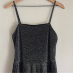 Miss Selfridge  Sparkle Glitter Sleeveless Pleated Mini Dress Size 8 Photo 3