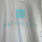 Unwind by League Watercolor Florida‎ White Corded Long Sleeve Sweatshirt Size XL Photo 2