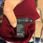 Rampage Red Y2K Cable Knit Cowl Neck Sweater Photo 2