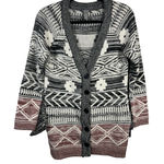 Charlotte Russe  women's black and white Aztec print cardigan sweater - Size  XS Photo 0