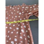 West Kei  Tan Polka Dot Surplice Tie-Sleeve Blouse Size‎ M Photo 8