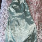 superdown Teal Jacquard Mini Dress Photo 4