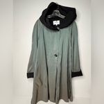 Janska Windbreaker Women’s Size XS Hooded Iridescent Flowy USA Spooky Creepy Blue Photo 2