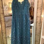 ASTR Blue Midi Laced Dress  Photo 0