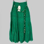 ZARA  Women Green Bohemian Maxi Long Embroidered The Sophie Skirt Size S Photo 4