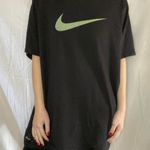 Nike Green Logo Dry-Fit Black Graphic Tee Shirt Photo 0