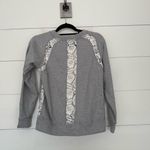 Rebecca Taylor  Women’s Small Grey Lace Sweatshirt Photo 3