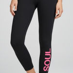 Lululemon Like New X Soulcycle Wunder Under Crop High-Rise 23" Black Leggings 4 Photo 0