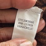 Debut  | Chocolate Brown Knit Open Cardigan Sweater Sz S Photo 6