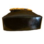 Gucci  BLACK NYLON & GLAZED LEATHER TOTE BAG WITH BAMBOO HANDLES Photo 7