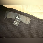 Lulus Sunny Festival Black Ribbed Knit Fringe Midi Dress NWOT Photo 8