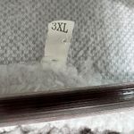 Women's White Terry Coverup Pullover Tunic Long Sleeve Hi Photo 2