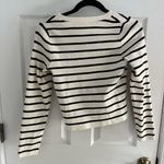 Long sleeve black and white stripped long sleeve Size L Photo 1
