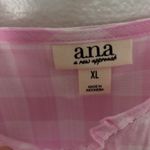 a.n.a NWT  Pink Plaid Spaghetti Strap Camisole Top sz XL Photo 4