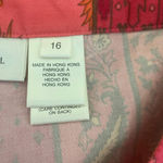 Susan Bristol Pants Women Plus 16 Pink Orange Straight Leg Side Zipper Retro Photo 4