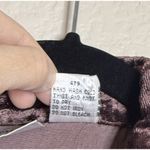 Newport News  Womens 18 Brown Sheer Velvet Pockets Trim Blouse Button Front Silk Photo 6