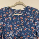 Beach Lunch Lounge Womens Size Small Multicolor Floral Print Blouse Photo 1