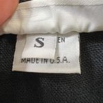 Bryn Walker Linen Skirt Womens Small Black Elastic Waist Made in USA Tulip Hem Photo 4