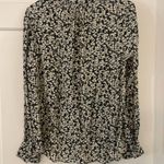 Zadig & Voltaire  Ecru Floral Print Tink Crepe Blouse XS EUC 🥰 Photo 5