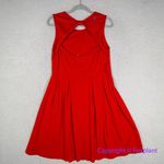Hutch  Anthropologie Bow Back Tomato‎ Red Dress, XXL Photo 7
