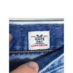 Levi's White Oak Cone Denim Selvedge 501s Skinny Button Distressed Womens 27 x 28 Photo 6