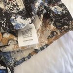 Tory Burch Multi Color 100% Silk Tunic Top Shirt Altered Smaller / Rips Project Photo 9