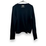 Madewell Elwood Knot Front Ribbed Knit Long Sleeve Black Top Sz XL Photo 1